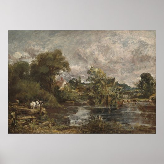 Het witte paard - John Constable (1819) Poster (Voorkant)