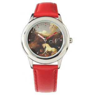 Het witte paard met een leeuwemonogram horloge