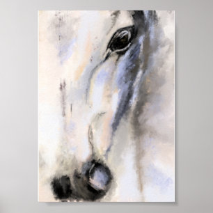 Het Witte Paard - Originele Schilderij Poster