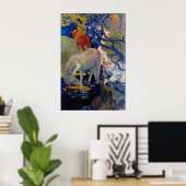 Het witte paard van Eugène Henri Paul Gauguin Poster (Thuiskantoor)