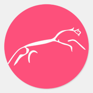 Het Witte Paard van Uffington Ronde Sticker