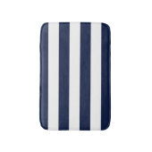 Het witte Patroon van Stripes {kies uw achtergrond Badmat (Voorkant Verticaal)