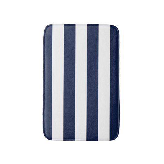 Het witte Patroon van Stripes {kies uw achtergrond Badmat (Voorkant Verticaal)