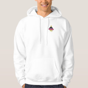 Het Witte Pit Hoodie van het vreemde Man van de