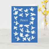 Het witte Wenskaart van de Pascha van Duiven Kaart (Gele Bloem)