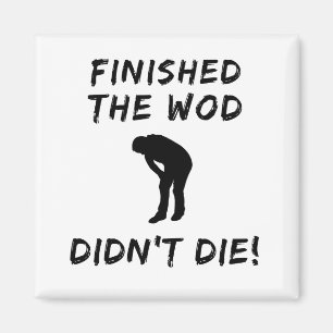 HET WOD IS NIET GEËIST DAT DOOR Crossfit geïnspi Magneet