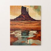 Het woestijnmonteingebied legpuzzel (Verticaal)
