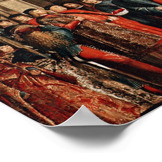 Het wonder van de Relic van het ware Kruis Poster (Hoek)