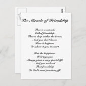 Het wonder van de vriendschap briefkaart (Voorkant / Achterkant)