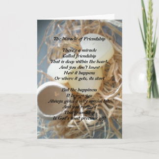Het wonder van de vriendschapskaart kaart