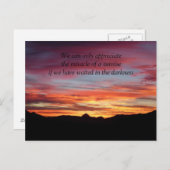 Het wonder van een zonsopgang briefkaart (Voorkant / Achterkant)