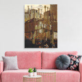 Het wonder van het juweel van het Heilige Kruis, d Canvas Afdruk (Insitu (Woonkamer))