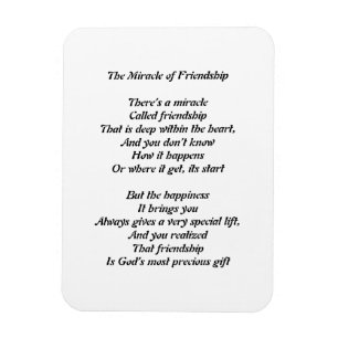 Het wonder van het vriendschap Magnet Magneet