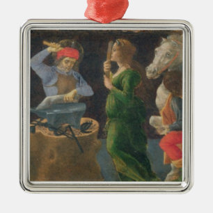 Het wonder van St. Eligius, het voorpaneel van de  Metalen Ornament