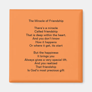 Het wonder van vriendschap magneet