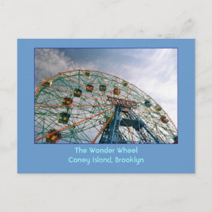 Het Wonder Wheel (Coney Island, NY) briefkaart