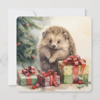 Het Woodlawn Collectie: Kerst Hedgehog Feestdagenkaart