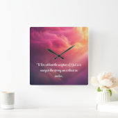 Het woord ankert vierkante klok (Huis)