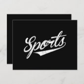 Het woord sport Een grappig ironisch ontwerp dat S (Voorkant / Achterkant)