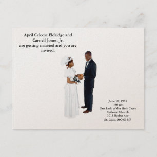 Het worden Husband en Wife Kaart