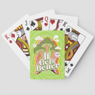 Het Wordt Beter Goede Trillingen & Groovy Gevoel Pokerkaarten