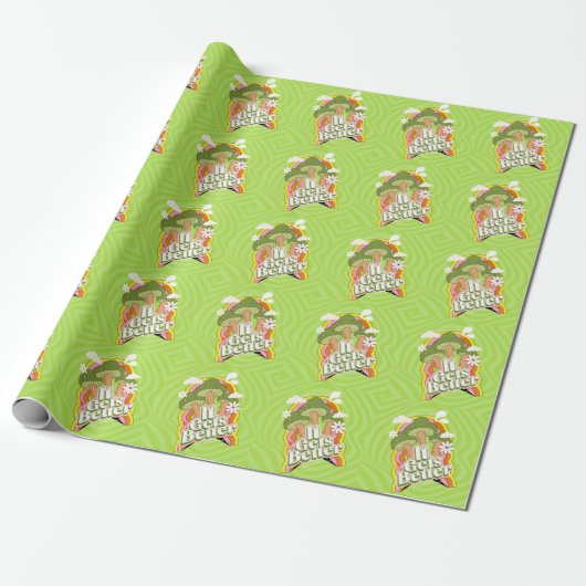 Het wordt beter | Goede Vibes & Groovy Voelt Aange Cadeaupapier (Uitgerold)
