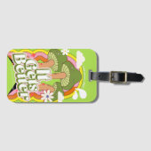 Het wordt beter | Goede Vibes & Groovy Voelt Retro Bagagelabel (Voorkant (horizontaal))
