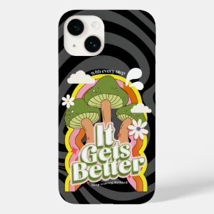 Het wordt beter Goede Vibes & Groovy Voelt Retro Case-Mate iPhone 14 Hoesje
