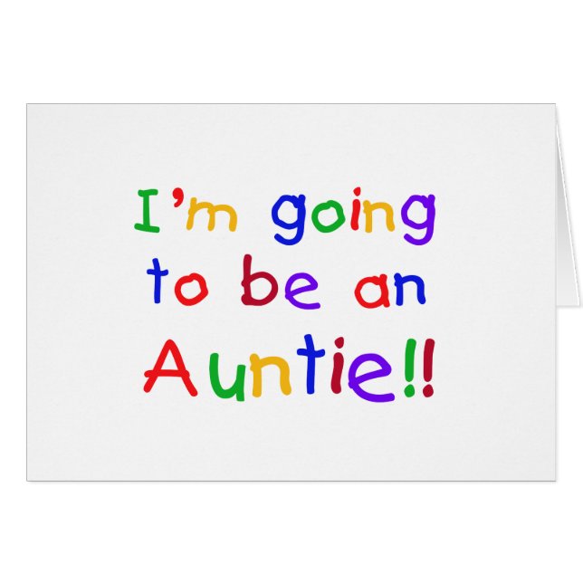 Het wordt een Auntie Primaire Kleuren (Voorkant Horizontaal)
