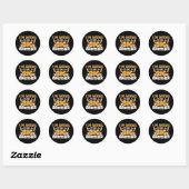 Het wordt een grote broer - een nieuwe babybroer ronde sticker (Vel)