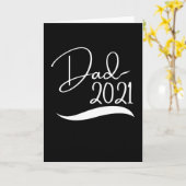 Het wordt een pap 2021 cadeau voor vader Baby. Kaart (Gele Bloem)