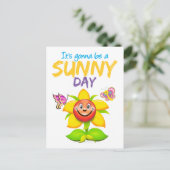 Het wordt een zonnige dag briefkaart (Staand voorkant)