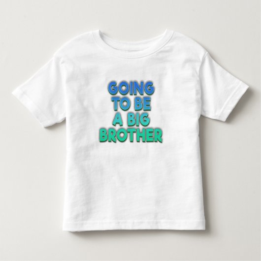 Het wordt een zwangerschapsaankondiging van Big Br Kinder Shirts (Voorkant)