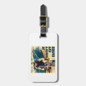 Het wordt niet makkelijker fietsen bagagelabel (Voorkant verticaal)