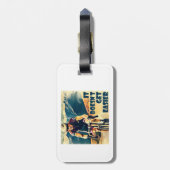 Het wordt niet makkelijker fietsen bagagelabel (Achterkant verticaal)