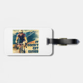 Het wordt niet makkelijker fietsen bagagelabel (Achterkant horizontaal)