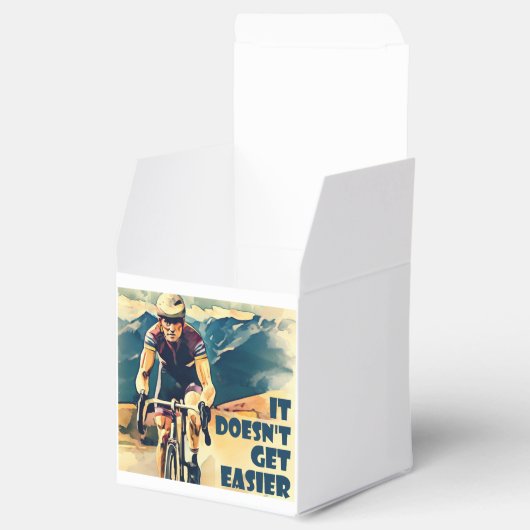 Het wordt niet makkelijker fietsen bedankdoosjes (Geopend)