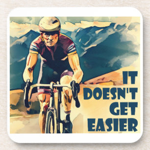Het wordt niet makkelijker fietsen bier onderzetter