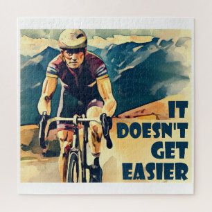 Het wordt niet makkelijker fietsen legpuzzel