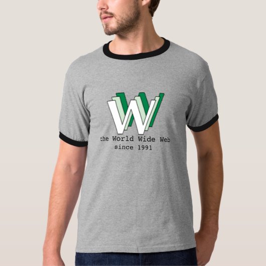 Het World Wide Web, sinds 1991 - WWW shirt (Voorkant)