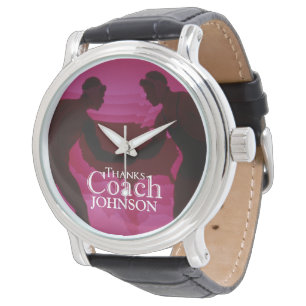 Het worstelen het Rood van het Silhouet van de Bus Horloge