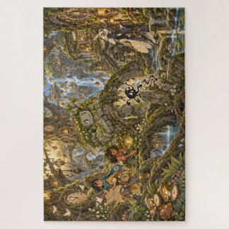 Het Worteluur bos Legpuzzel
