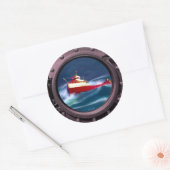 HET WRAK VAN DE EDMUND FITZGERALD RONDE STICKER (Envelop)