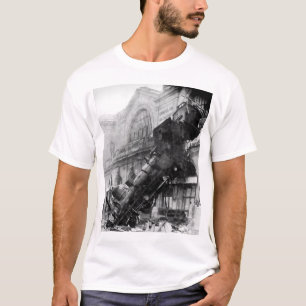 Het wrak van de trein in Montparnasse, 1895 T-shirt