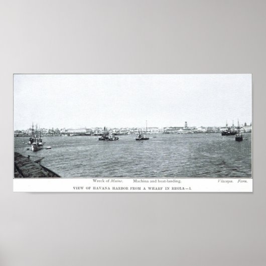 Het Wrak van USS Maine Poster (Voorkant)