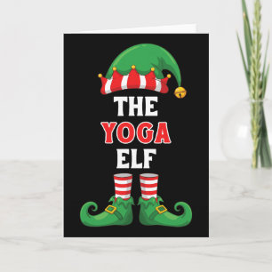 Het Yoga Elf Shirt Grappige Kerstmis Voor Yogi Nam Kaart