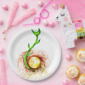 Het zaad van het leven poster canvas print ansicht papieren bordje (Feest)