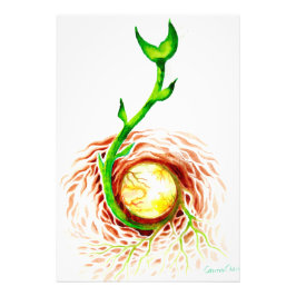 Het zaaddoek van het poster van het leven druk