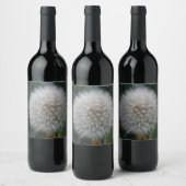 Het zaaien Paardebloem Bloem Wijnfles Etiketten (Flessen)