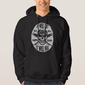 Het zal de hand doorsnijden Gesmeed Het zal doden Hoodie
